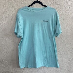 Columbia Short-Sleeve Tee in Aqua Blue